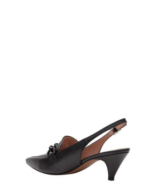 Linea Paolo Black Cassie Slingback Pump