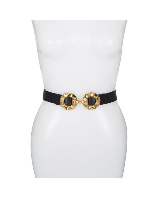 Raina White Jazz Leather Belt