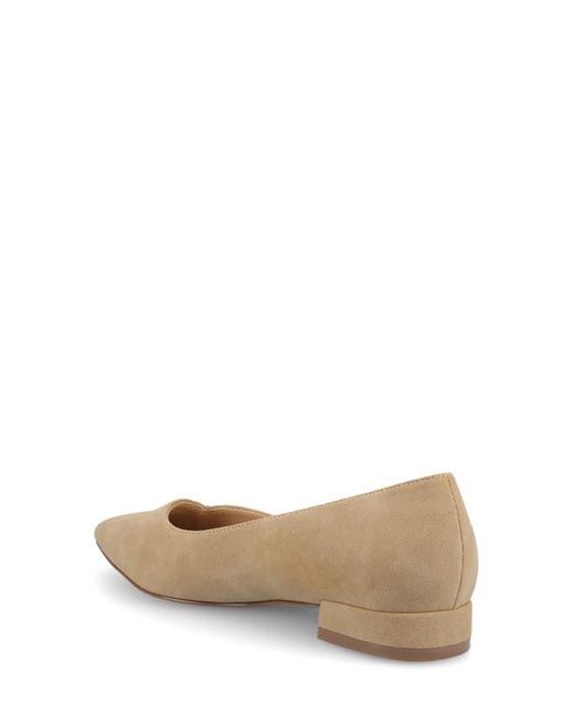 Journee Collection Brown Carmin Pointed Toe Flat