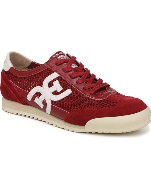Sam Edelman Red Ivey Mesh Sneaker