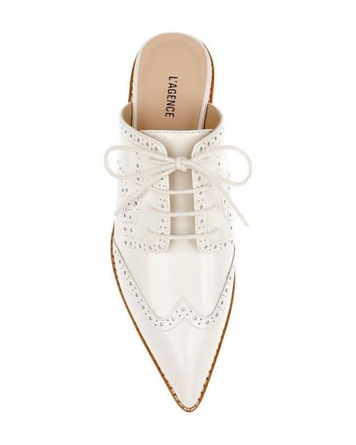 L'Agence White Lilou Mule