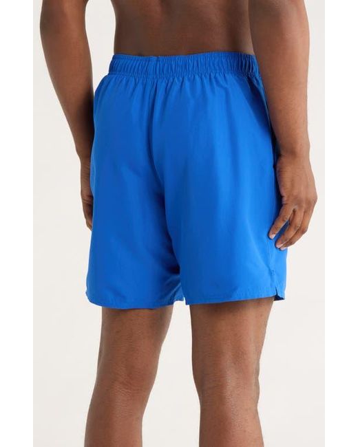 Nike Blue 7-Inch Volley Swim Trunks for men