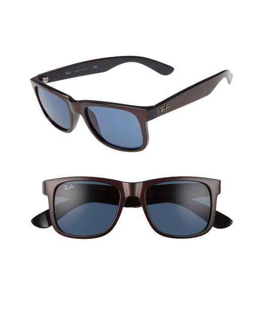Ray-Ban Ray-ban Justin 51mm Flat Top Sunglasses in Black | Lyst