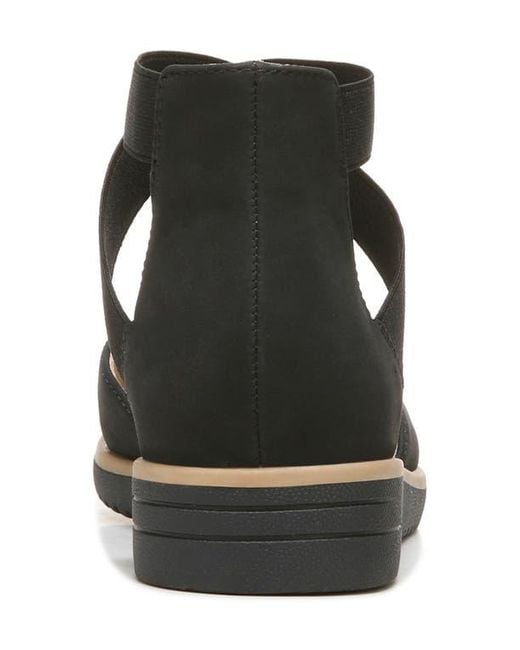 Naturalizer Black D'Orsay Wedge Flats with Ankle Tie