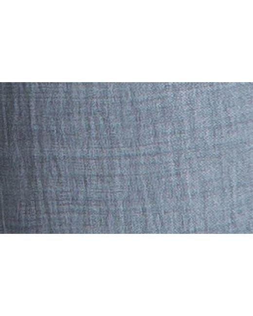 Max Studio Blue Textured Wide Leg Pants