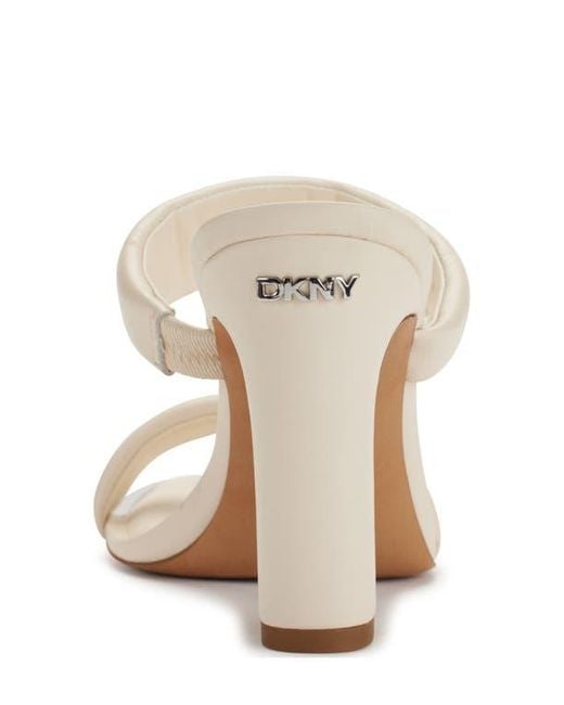 DKNY White Selene Sandal