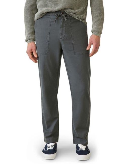 Faherty Brand Gray Dune Drawstring Utility Pants for men