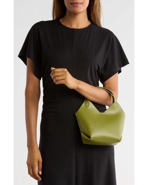 Madden Girl Green Faux Leather Mini Shopper Tote