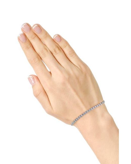 Kenneth Jay Lane White Classic Cubic Zirconia Tennis Necklace & Bracelet Set