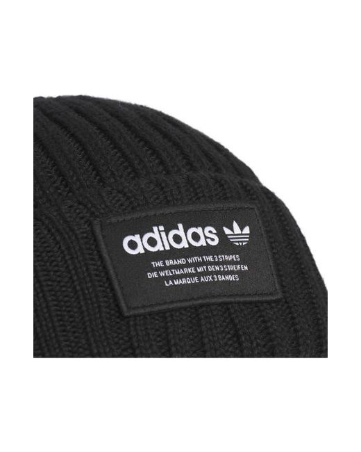 Adidas Black Gender Inclusive Original Ribbed Cuff Beanie for men