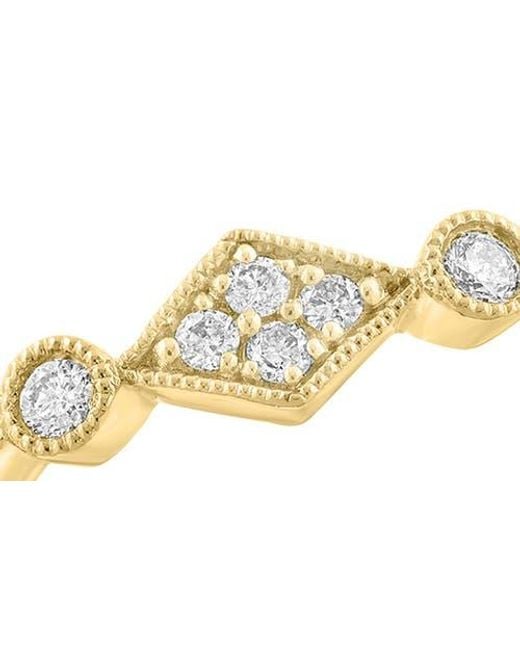 Effy Metallic Diamond Stacking Ring