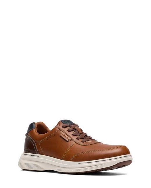 Clarks Brown Craftwell Lace-Up Sneaker for men