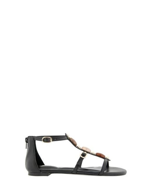 BCBGeneration Black Paulee T-Strap Sandal