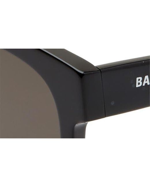 Balenciaga Black 52mm Polarized Square Sunglasses