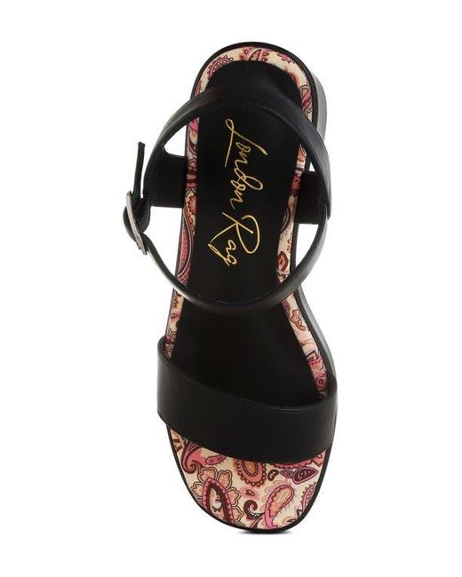 LONDON RAG Black Kolata Platform Sandal