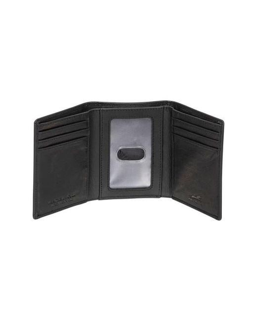Mancini Black Rfid Trifold Wallet for men