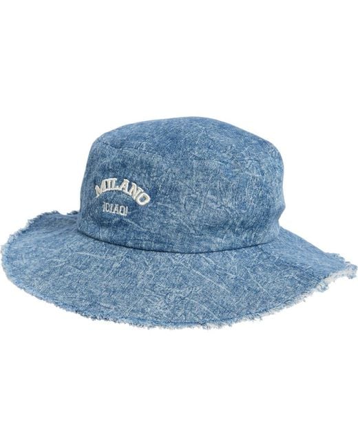 steve-madden-metro-denim-bucket-hat-in-blue-lyst