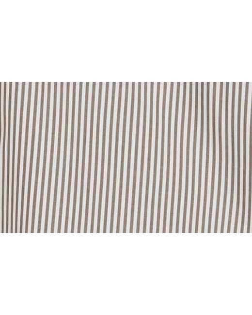 Rag & Bone Natural Maxine Stripe Oversize Poplin Button-Up Shirt