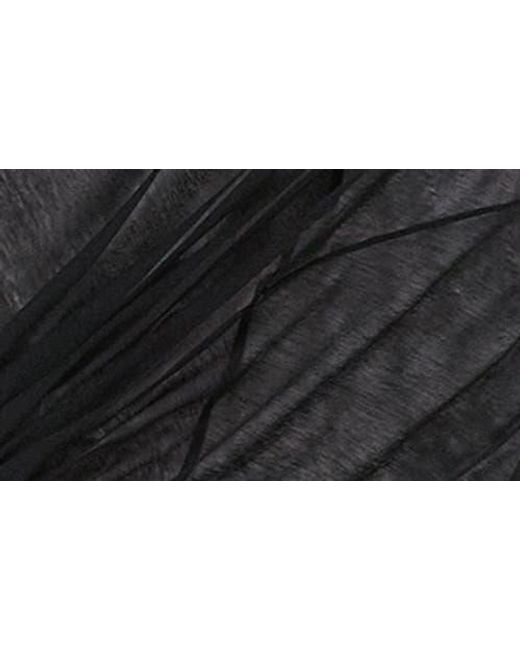 Helmut Lang Black Bubble Hem Cotton Dress