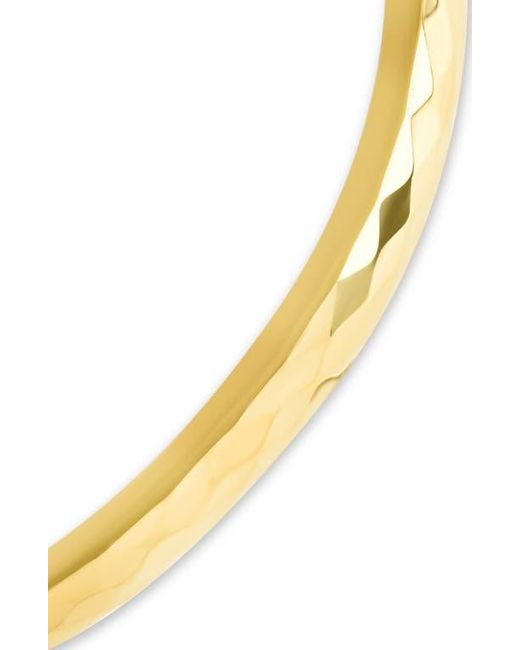 Sterling Forever Metallic Verlyn Hammered Bangle Bracelet