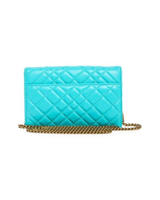 Kurt Geiger Blue Brixton Wallet On A Chain
