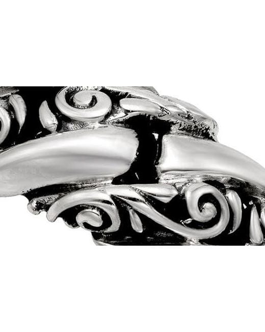 Samuel B. Metallic Sterling Interlock Link Ring