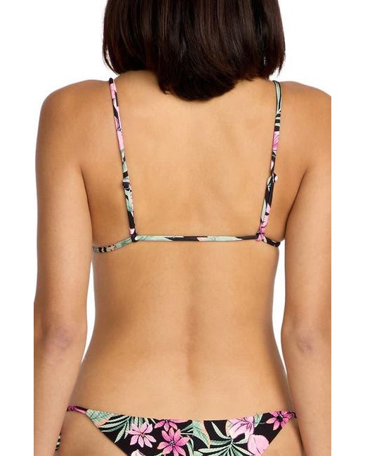 Volcom Black Gritty Aloha Triangle Bikini Top