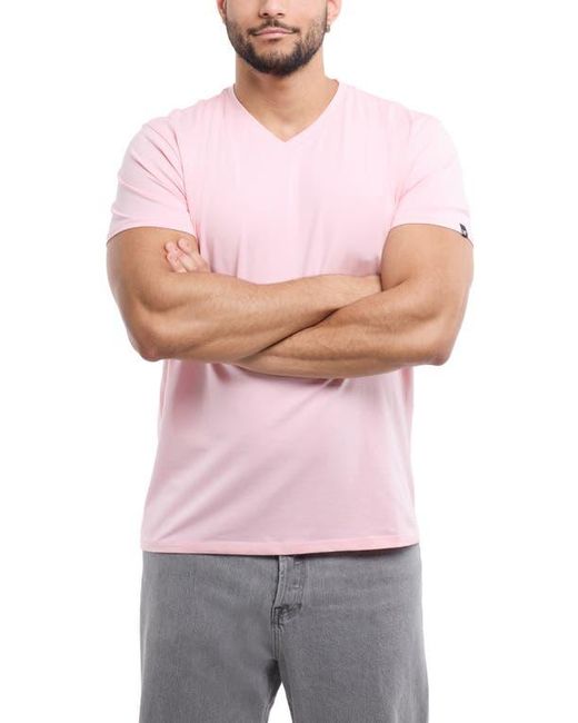 Xray Jeans Pink V-Neck Flex Cotton T-Shirt for men