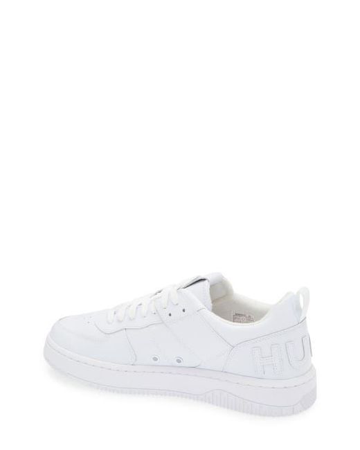 Boss White Kilian Tenn Low Top Sneaker for men