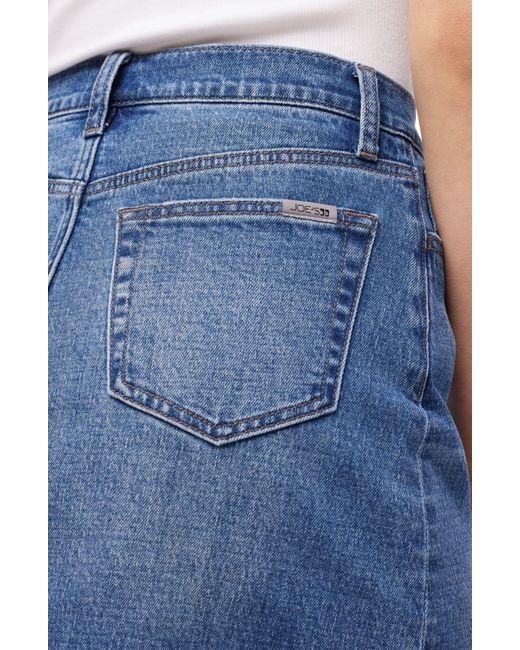 Joe's Jeans Blue High Rise Denim Midi Skirt