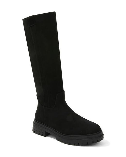 BERNESS Black Fleece Lined Knee High Boot