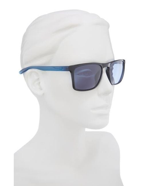 Nike Blue Sky Ascent 55Mm Rectangular Sunglasses
