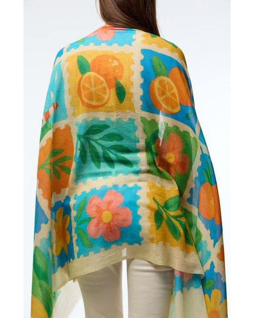 Saachi Multicolor Spring Print Scarf