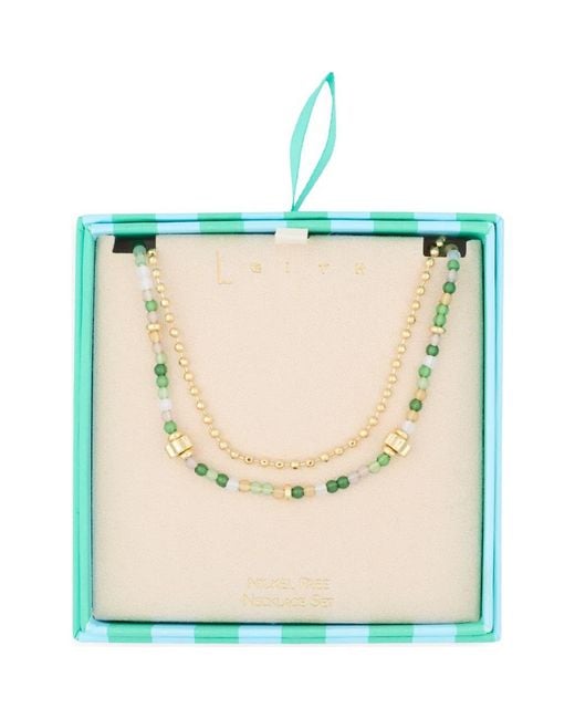 Leith Blue Layered Necklace
