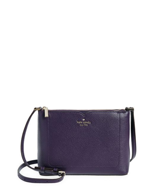 Kate Spade Purple Leather Crossbody Bag