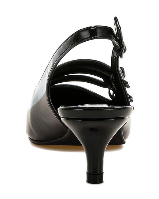 Rag & Co Black Kanebei Slingback Pump