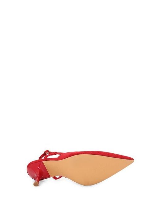 BERNESS Red Slingback Pump
