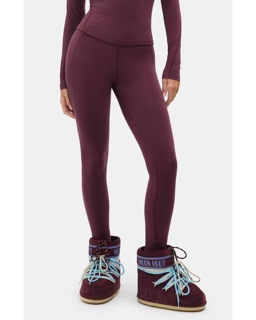 Halfdays Purple Ruth Base Layer Leggings