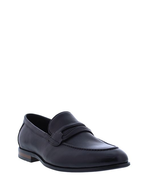 Zanzara Blue Athens Leather Penny Loafer for men