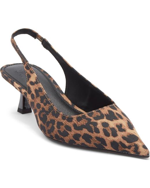 ASOS Blue Stroll Slingback Kitten Heel Pump