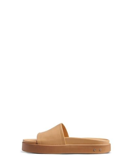 Beek Natural Chick Platform Slide Sandal