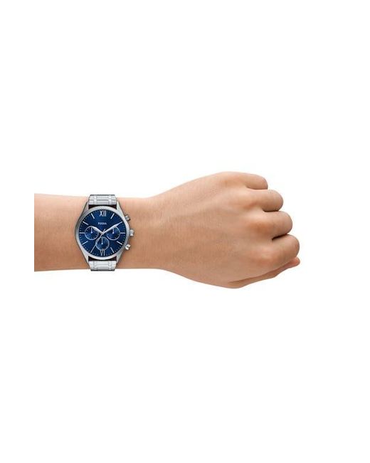 Fossil Metallic Fenmore Multifunction Bracelet Watch, 44Mm for men
