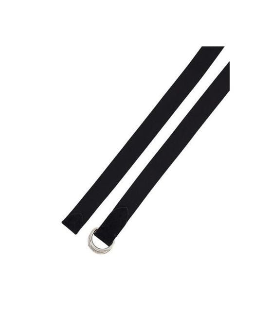 Vince Black D-Ring Webbing Belt