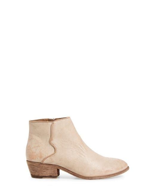 Frye Natural Carson Piping Leather Ankle Boot