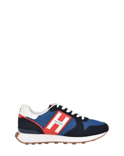 Tommy Hilfiger Blue Colorblock Lug Sole Sneaker for men