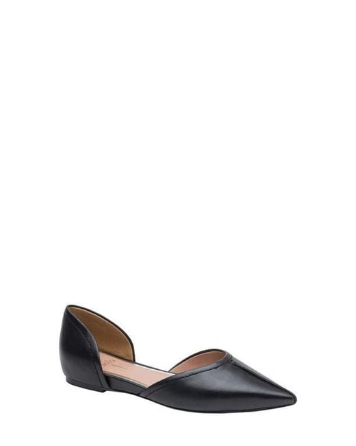 Linea Paolo Black Doria Pointed Toe Flat