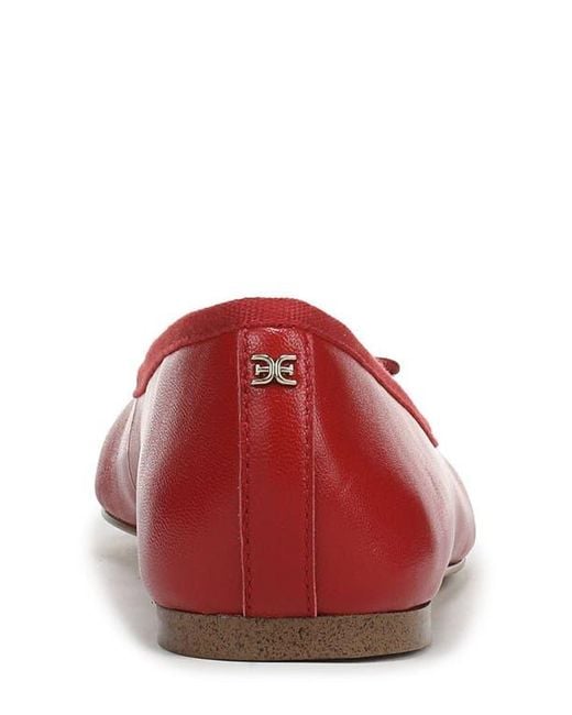 Sam Edelman Red Flora Ballet Flat