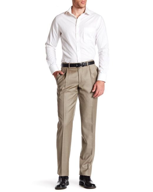 Santorelli luxury Serge Double Pleated Wool Trousers for Men Lyst