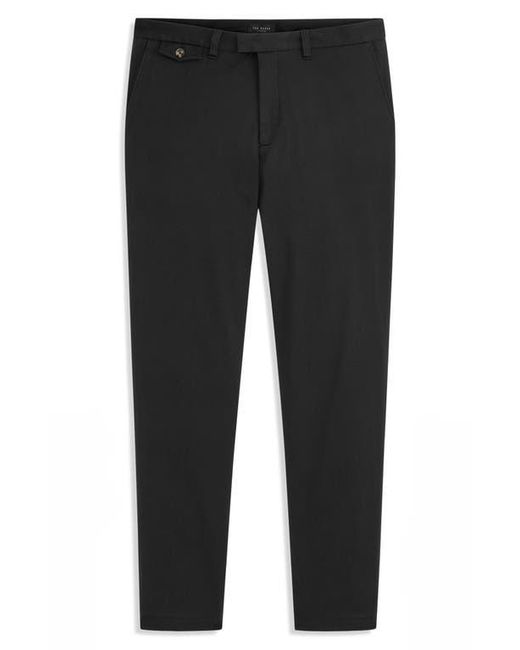 Ted Baker Blue Heavy Stretch Cotton Twill Chino Pants for men