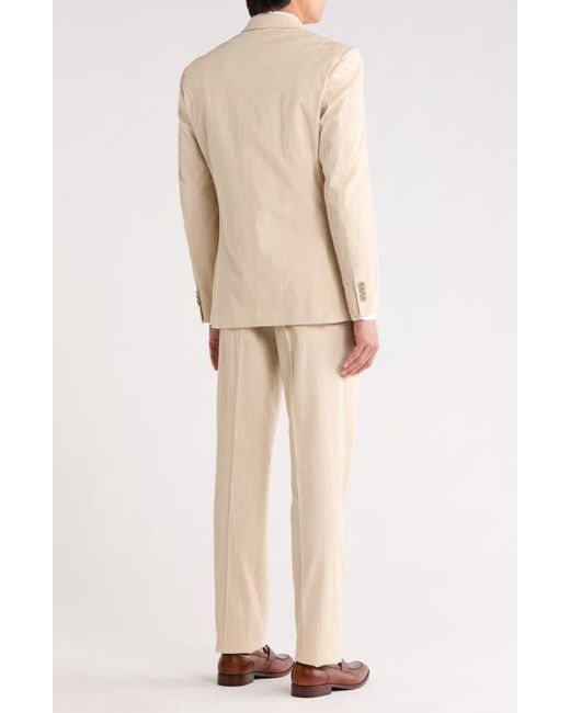 JB Britches Natural Two Button Side Vent Suit for men